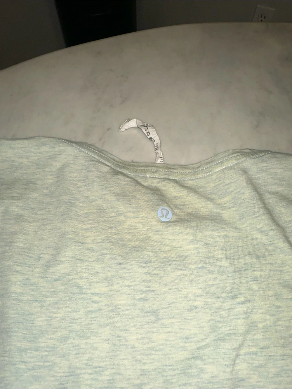 Lululemon Light Green V-Neck Women’s Tee size 10